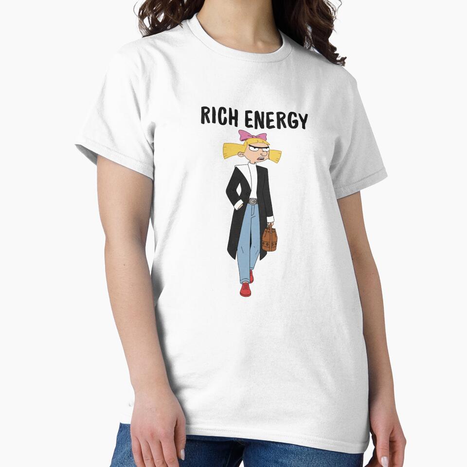 Rich Energy Old Money Aesthetic Tee by LunaTS
