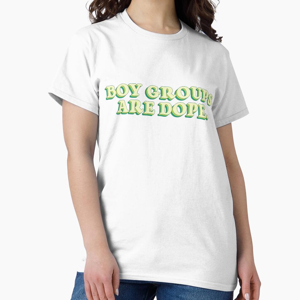 BOY GROUPS ARE DOPE Cute BLUE GREEN Quote Positivity Kpop Fandom by SugarSaint
