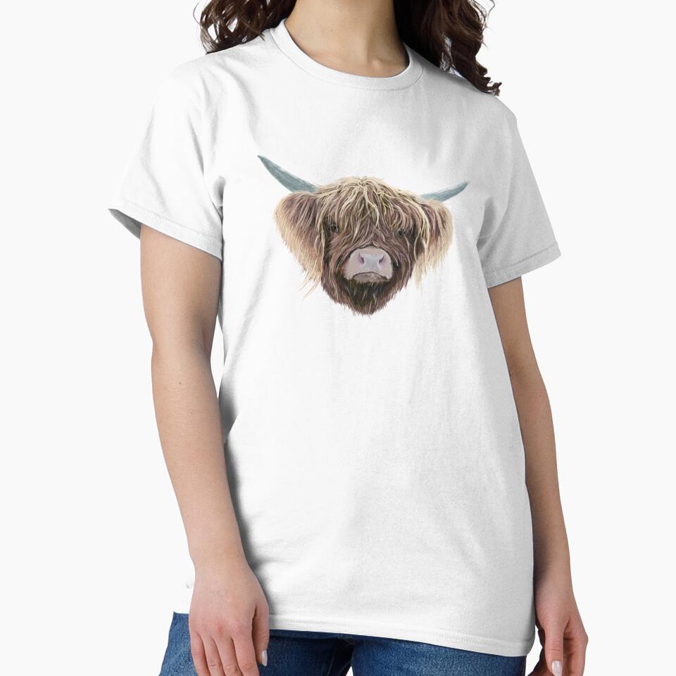 Scottish Highland Cow Wee Charlie Fluffy Ears by brodyquixote