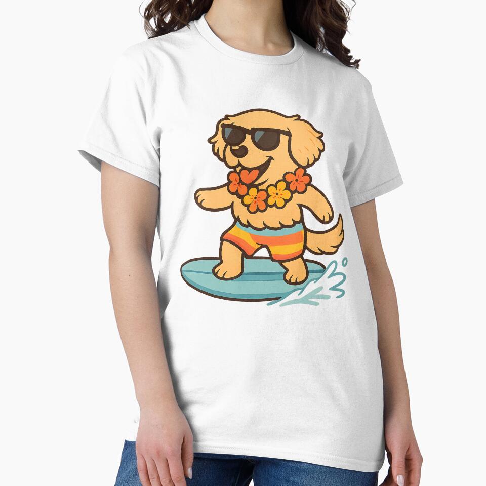 Surfing dog by mayhaku