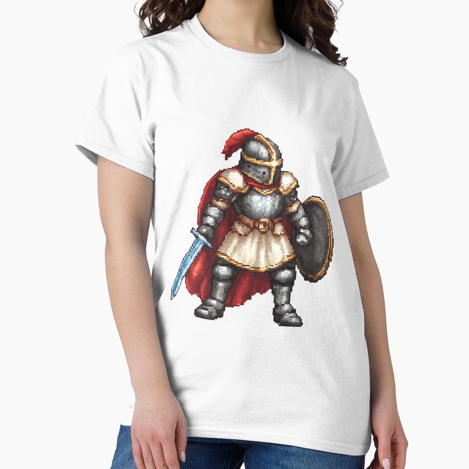 Retro Pixel Art: 8-bit Knight by bapupa