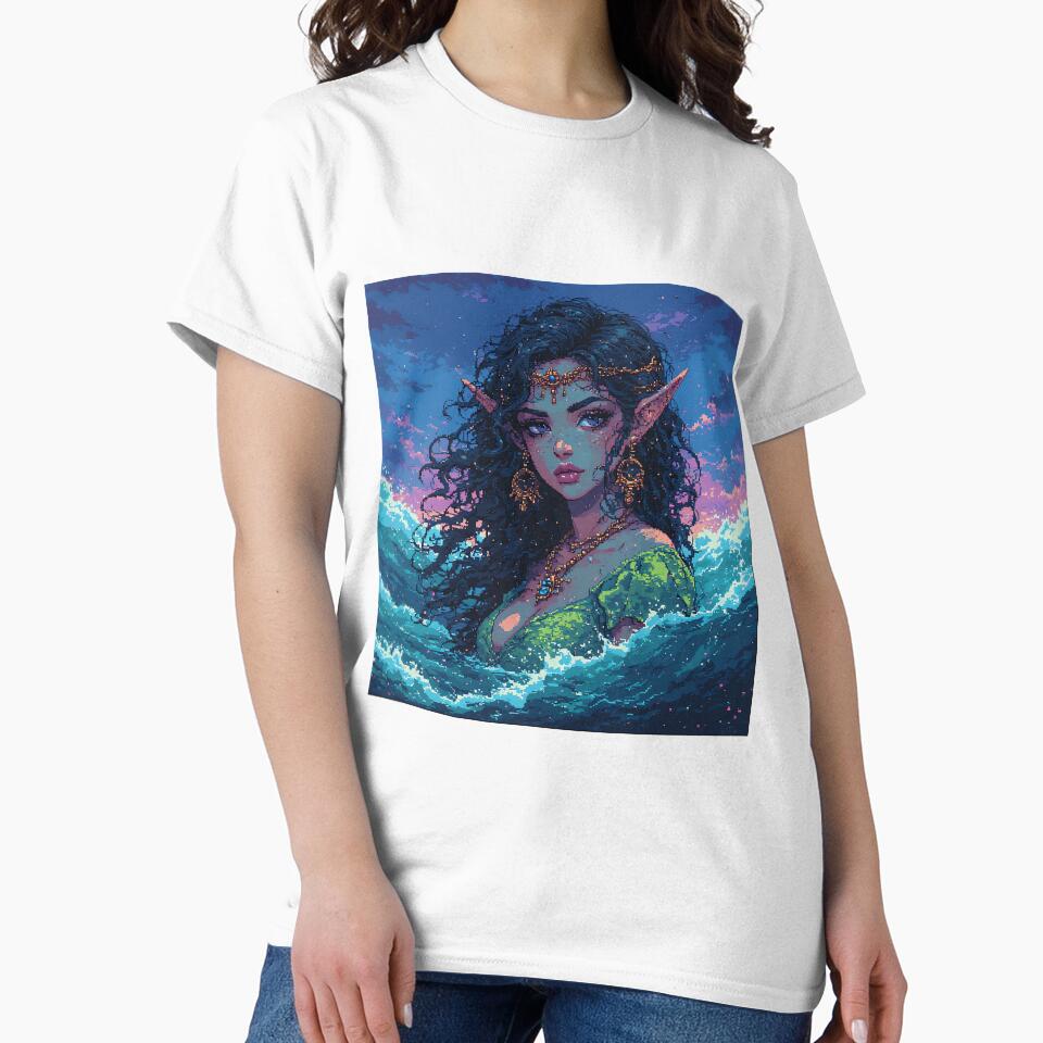 Retro Art Beautiful Woman Elf by pexoboy