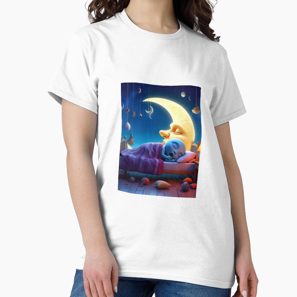 Sleepy Moon – “Rest Is Resistance” Celestial Quote Design by ashokreddy343
