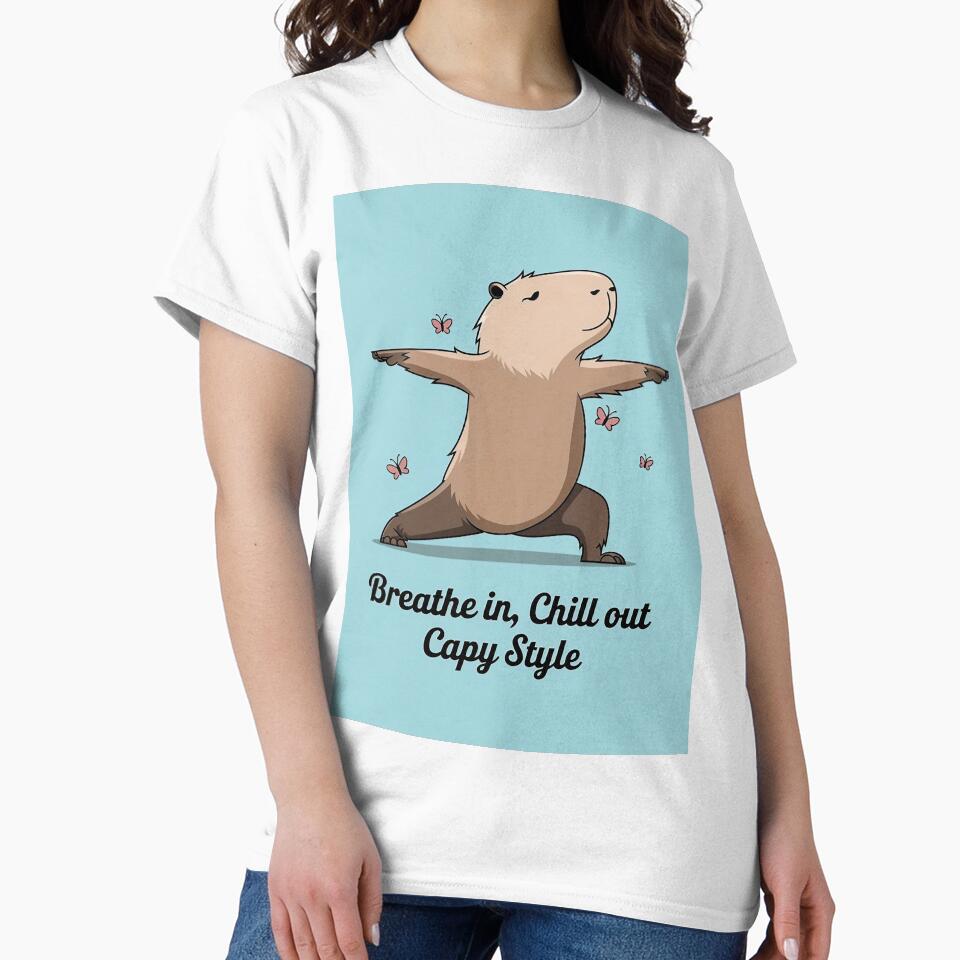 Breathe in Chill out Capy Style by Situstshirts