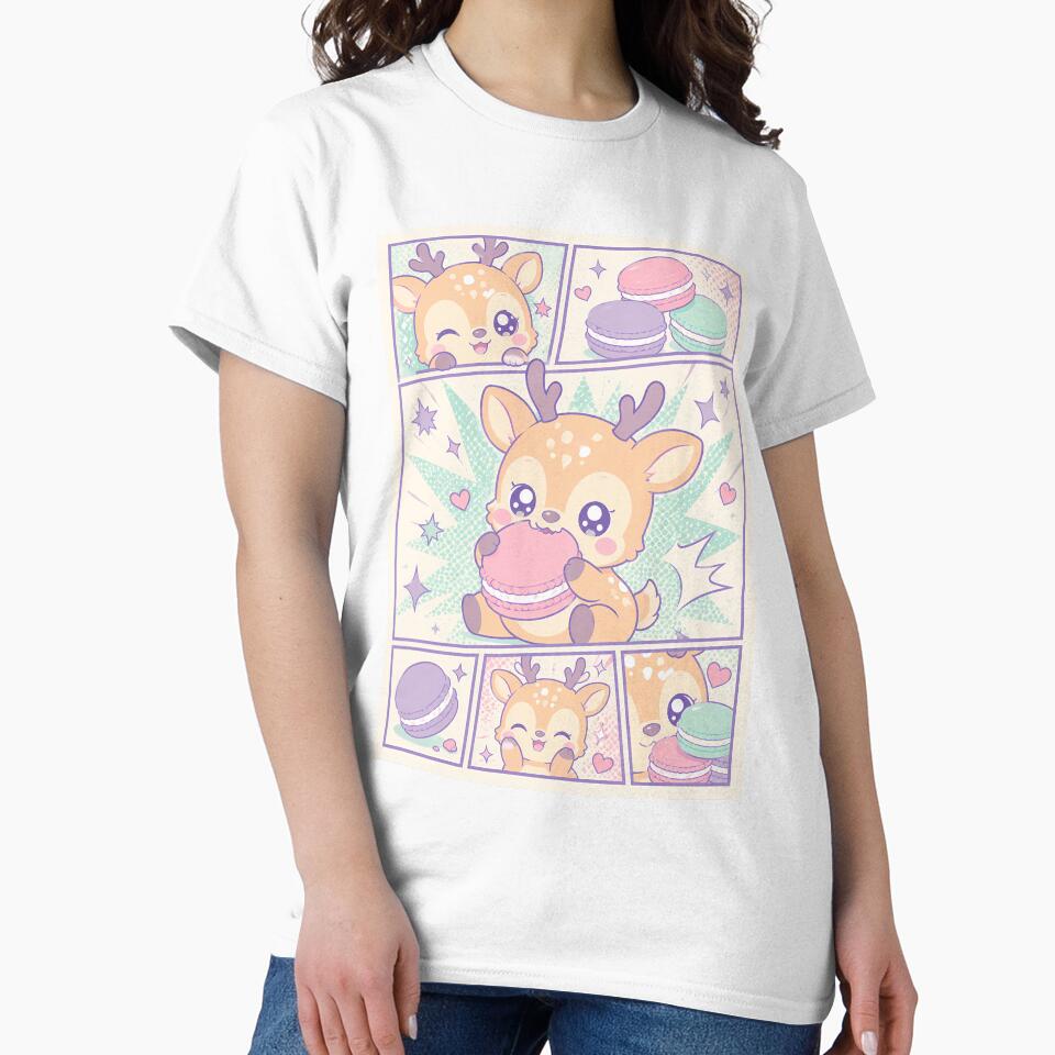 Kawaii Fawn Eating Cookies Pop Panels by Magmashup