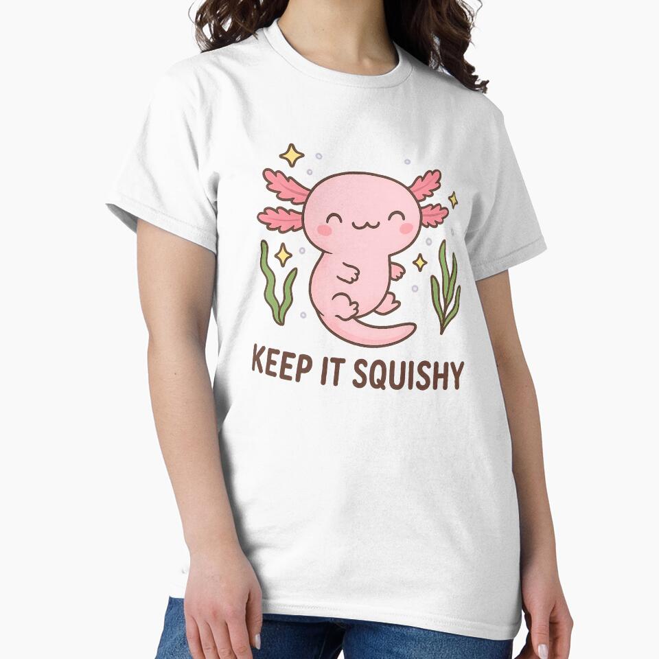 Pink Kawaii Axolotl – Keep It Squishy by Dream Machine