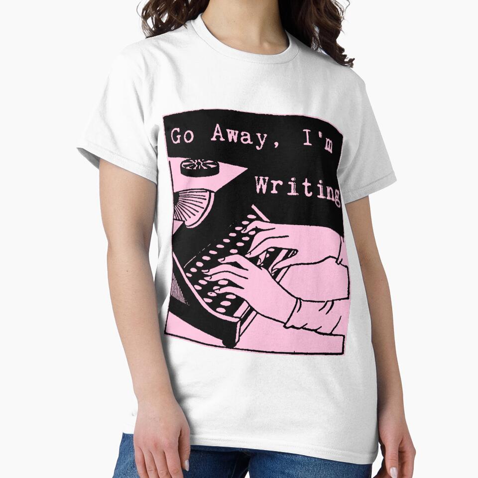Go Away, I'm Writing (Black/Pink) by LittleVixen