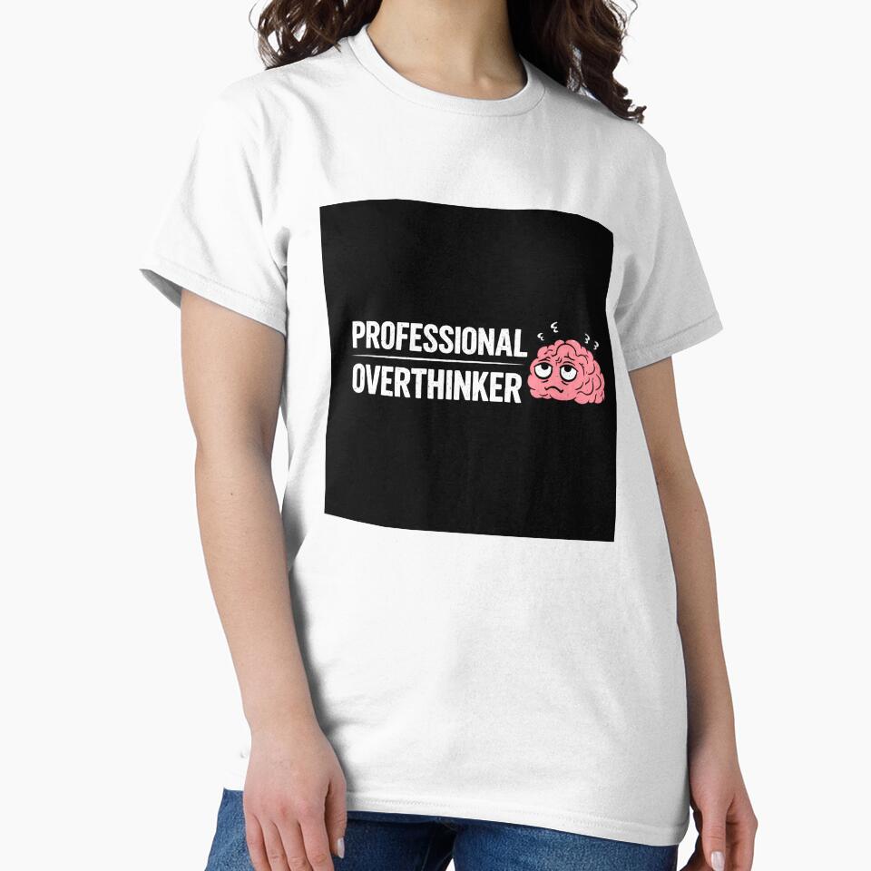 Professional Overthinker Funny Meme Design by Tropivaro