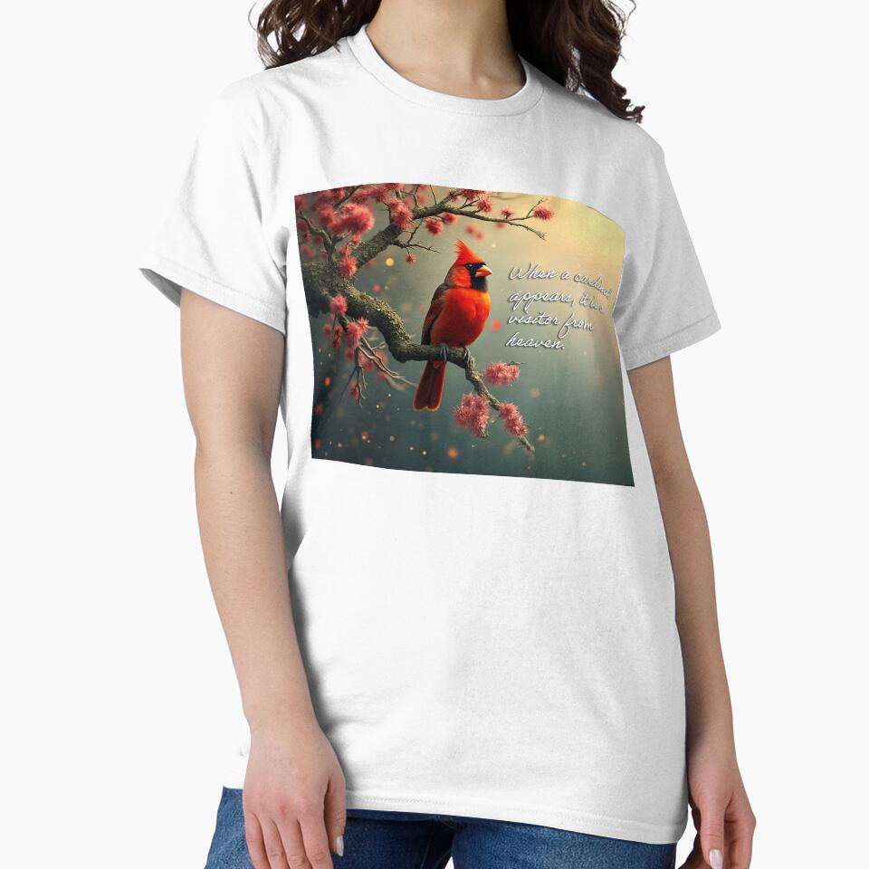 When a cardinal appears, it is a visitor from heaven by PopCultureArtShop