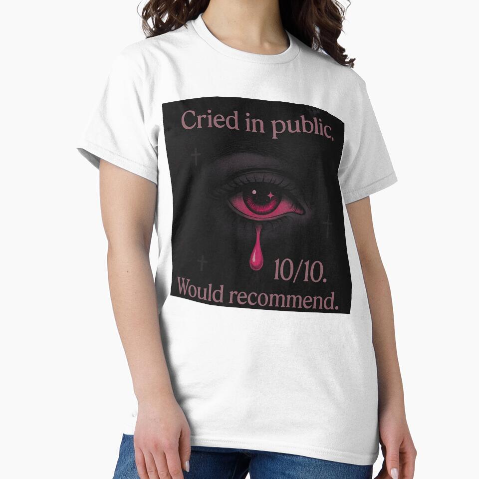 Cried in Public – E-Girl Sadcore Aesthetic Shirt by Elfonso