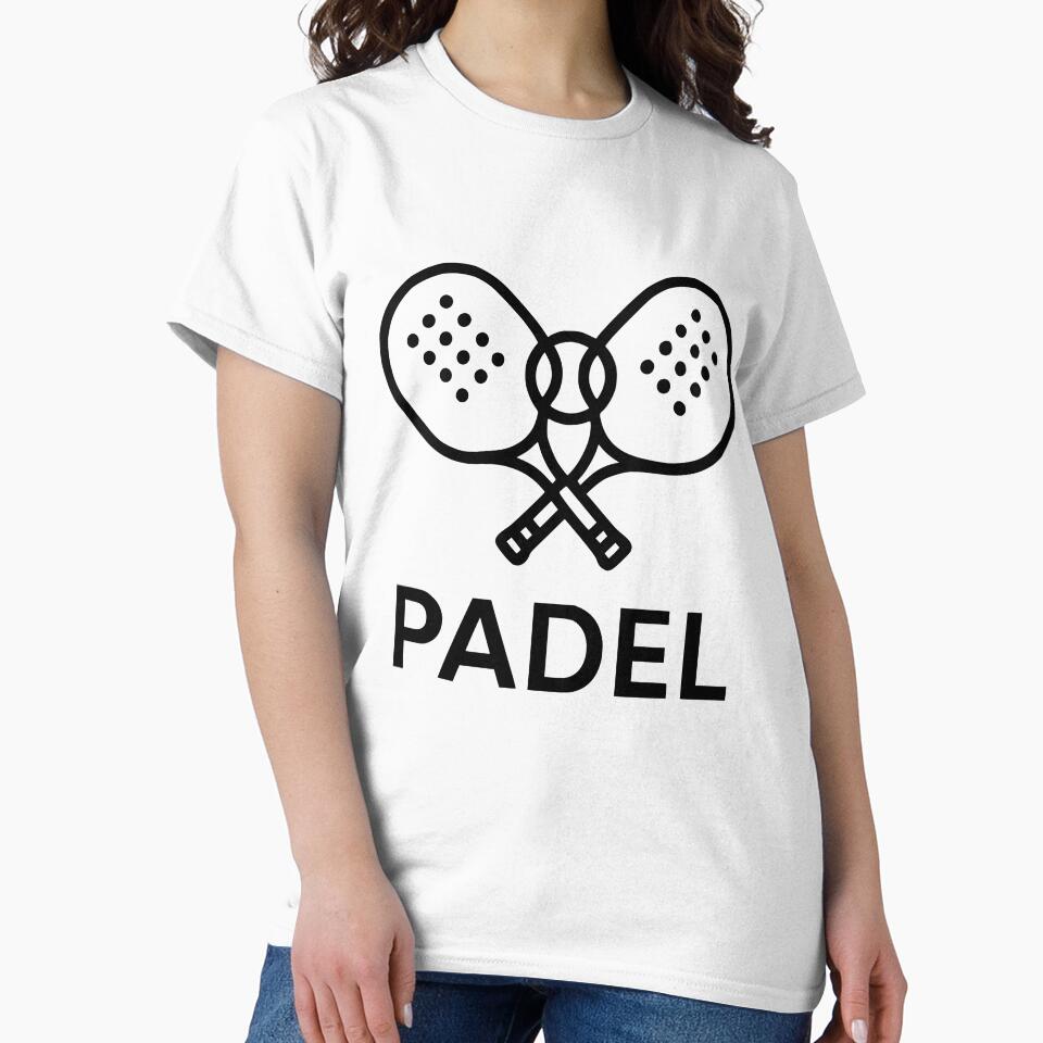 Minimalist padel logo with rackets by rolfzogg