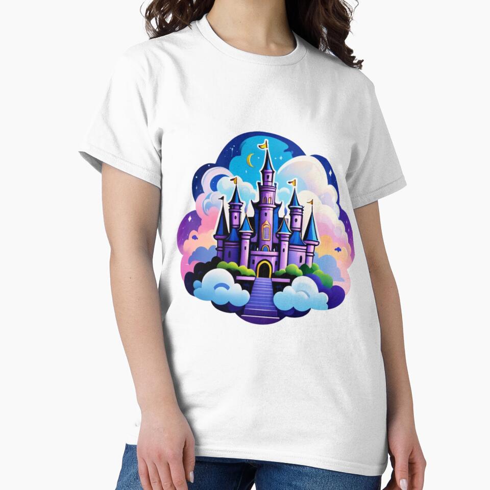 Royal Cloud Palace – Dreamy Magical Fantasy Illustration by Created by Aia