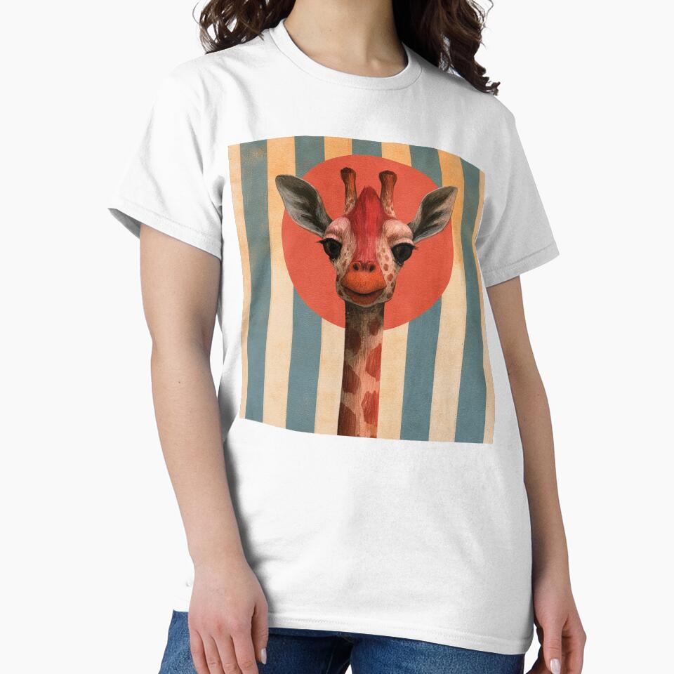 retro giraffe stripes by The Retro Stop