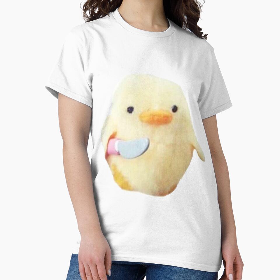 Cute little duck with knife by BrontesWhimsyStore