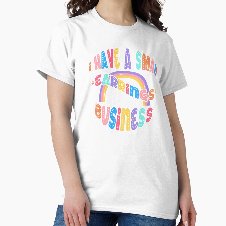 Quotes - I have a small business - Cute Pastel Color - earrings by Annisa Yuwanda