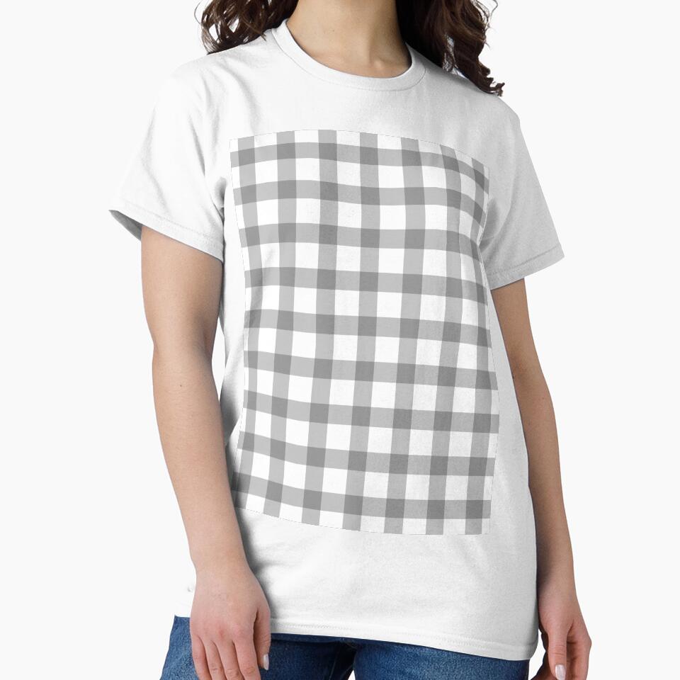 Gray gingham pattern by Zaya_art