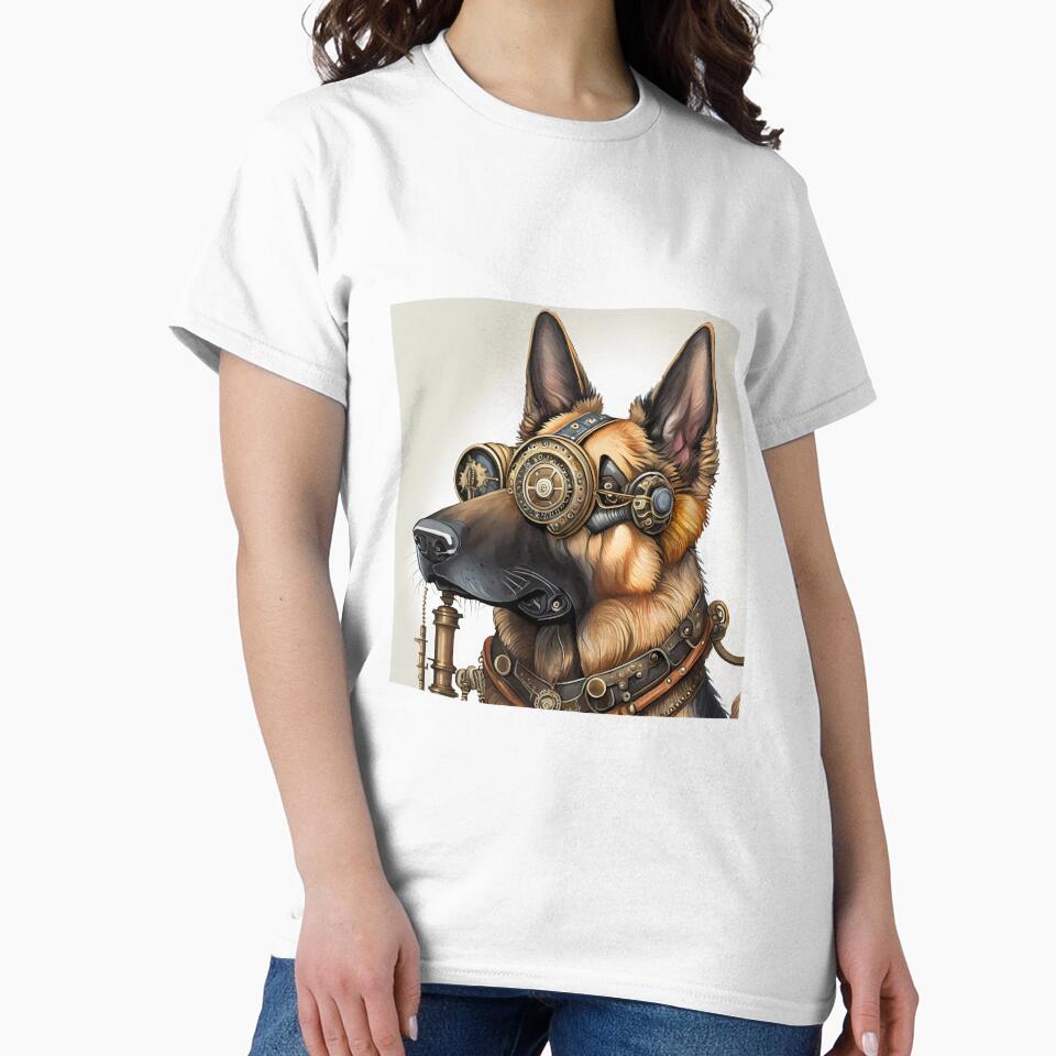 STEAMPUNK STYLE GERMAN SHEPHERD DOG by cubiask