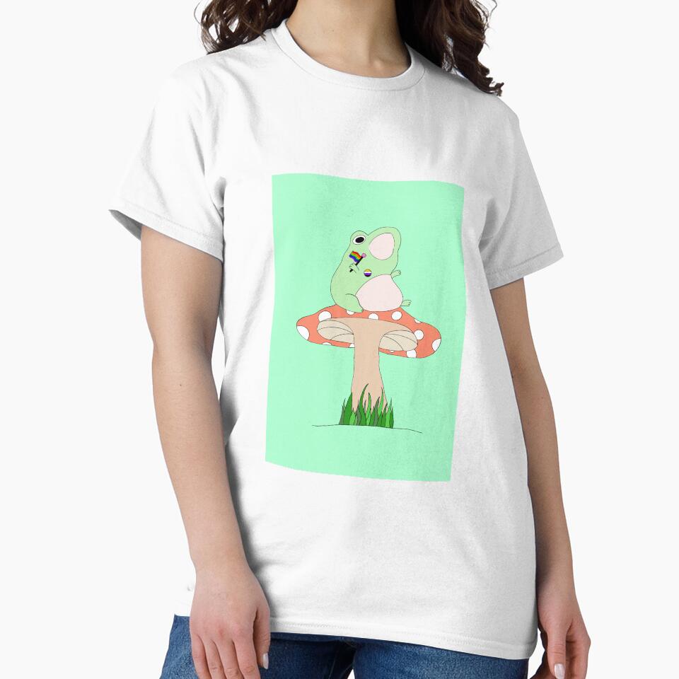Frog on Mushroom by LeafFinn