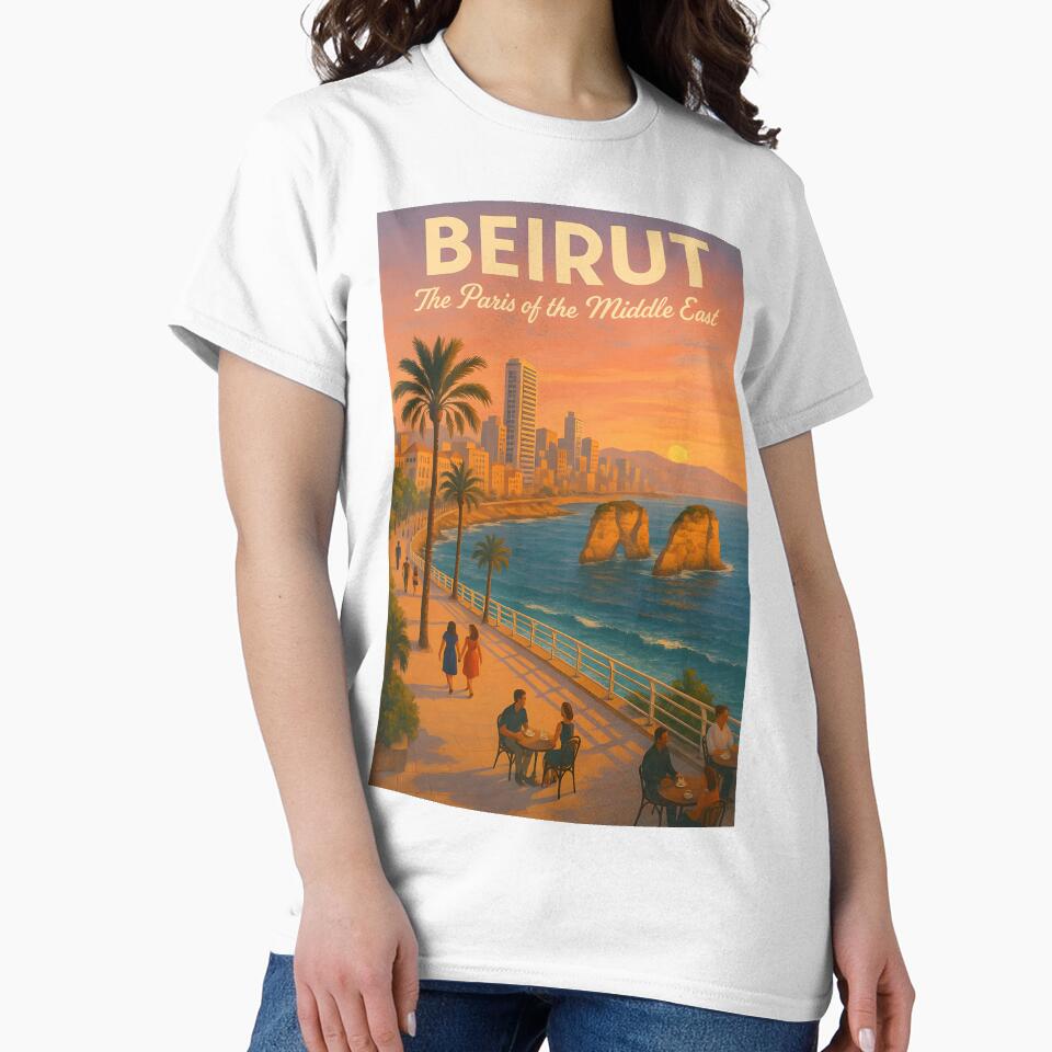 Beirut Lebanon Vintage Travel Poster – The Paris of the Middle East by RueckerZack