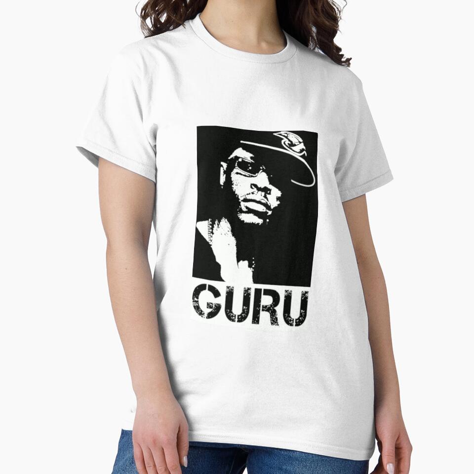 Guru Old School Hip Hop T Shirt by ikidyounot