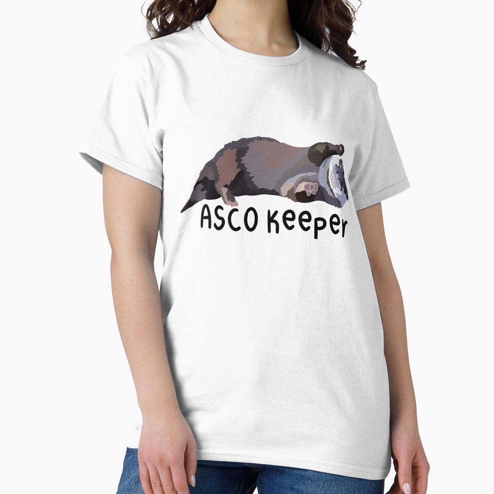 A is for Asian Short Clawed Otter Keeper,Asian Short-Clawed Otter Keeper Design – Dedicated Care and Conservation of Southeast Asian Otters Artwork by PrettylittlepastelUk