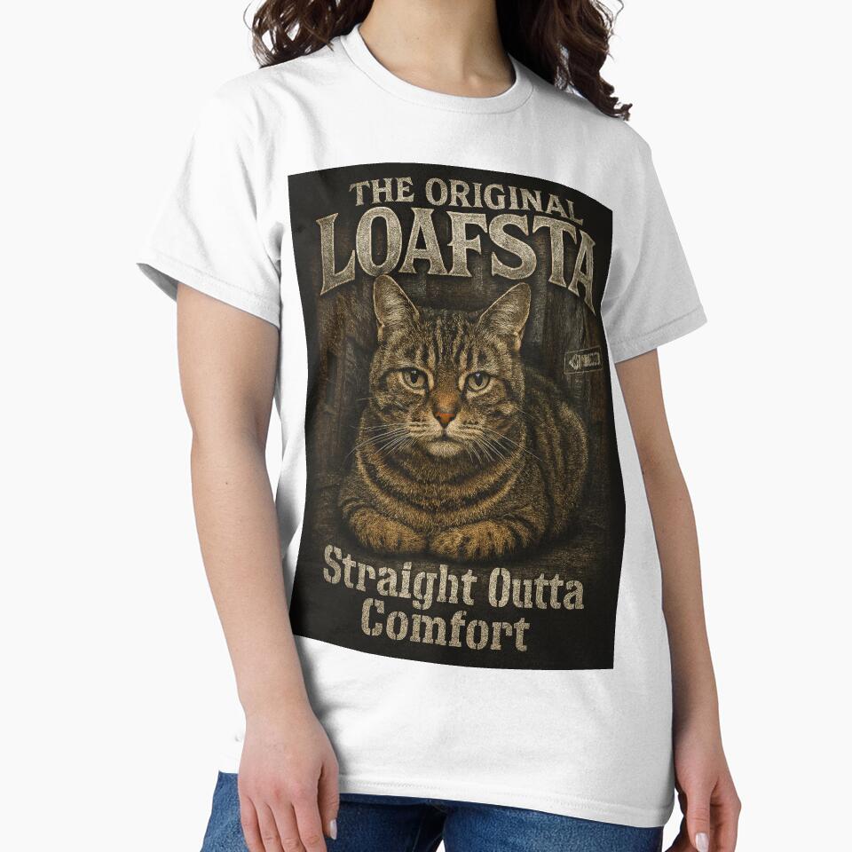 The Original Loafsta Funny Cat Loaf 90s Bootleg Rap Tee by catastrocat