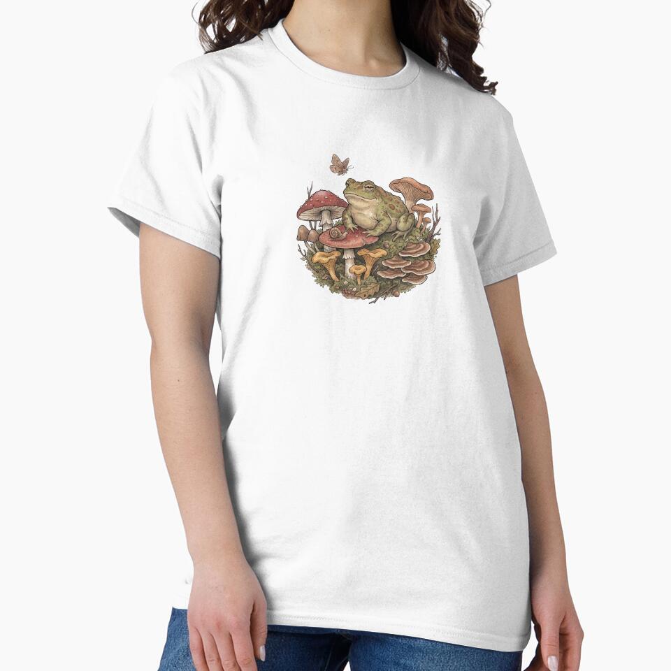 Frog on Mushroom Throne by Sumi & Stone