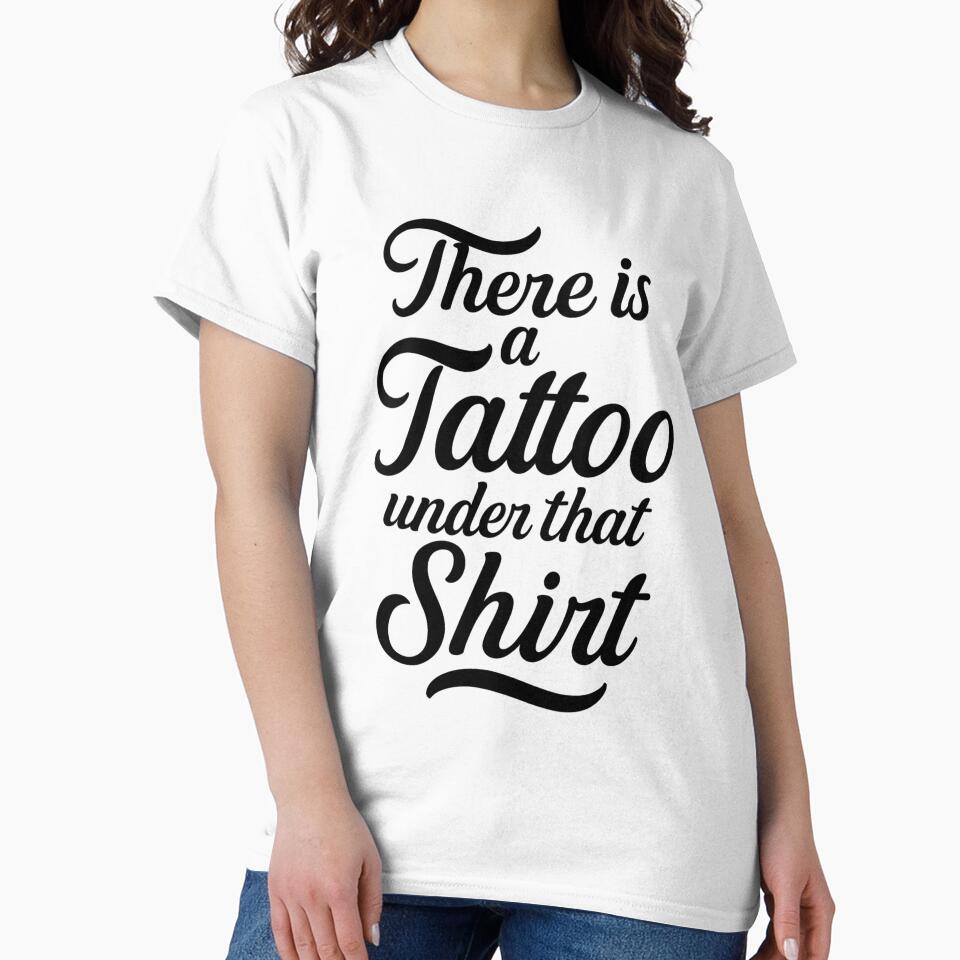 There is a tattoo under that shirt by Lia Vina