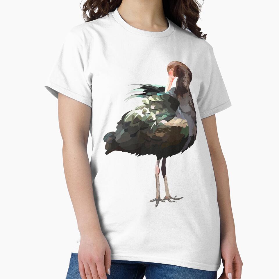 P is for Puna Ibis,Puna Ibis – Unique High-Altitude South American Wading Bird by PrettylittlepastelUk