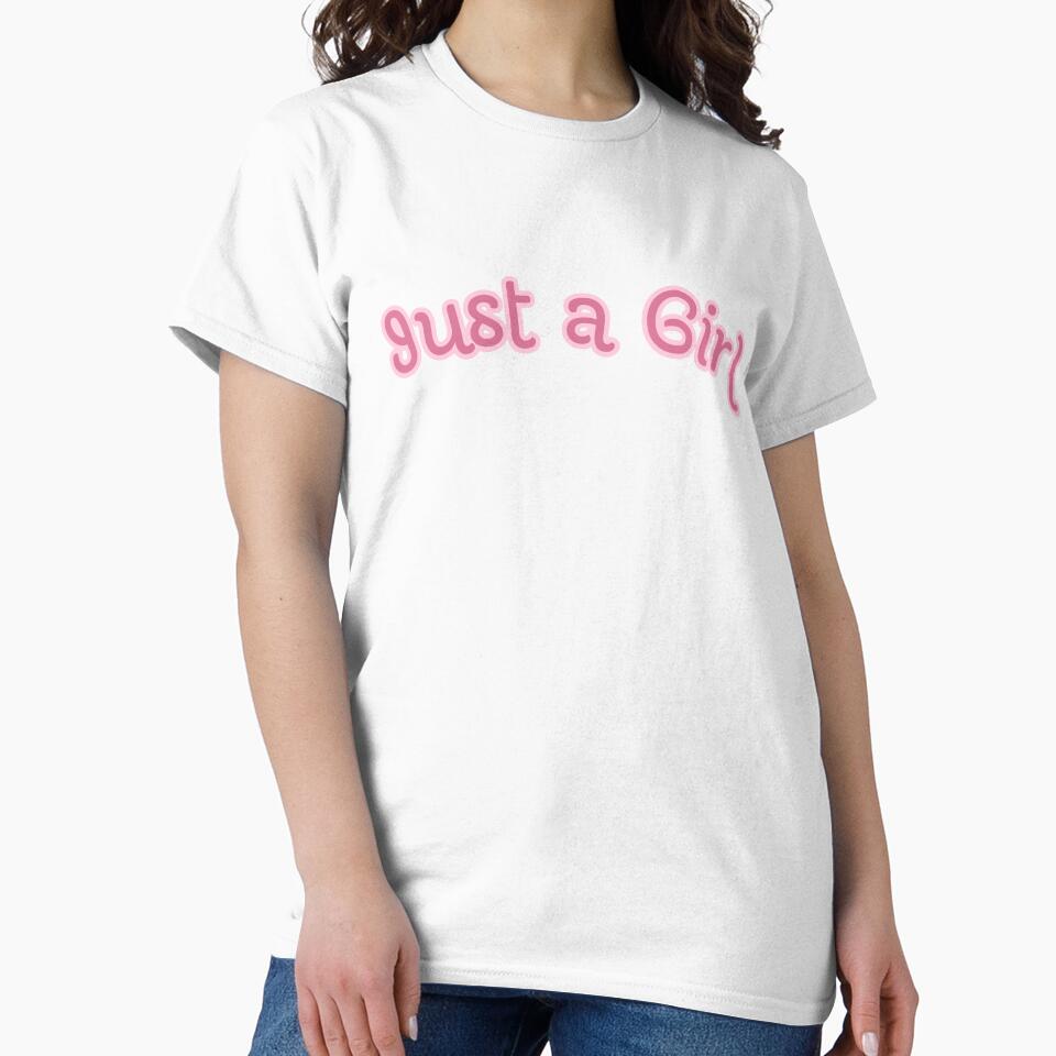 Just a Girl – Minimal Pastel on Black Typography by KleanGirlAesthetics