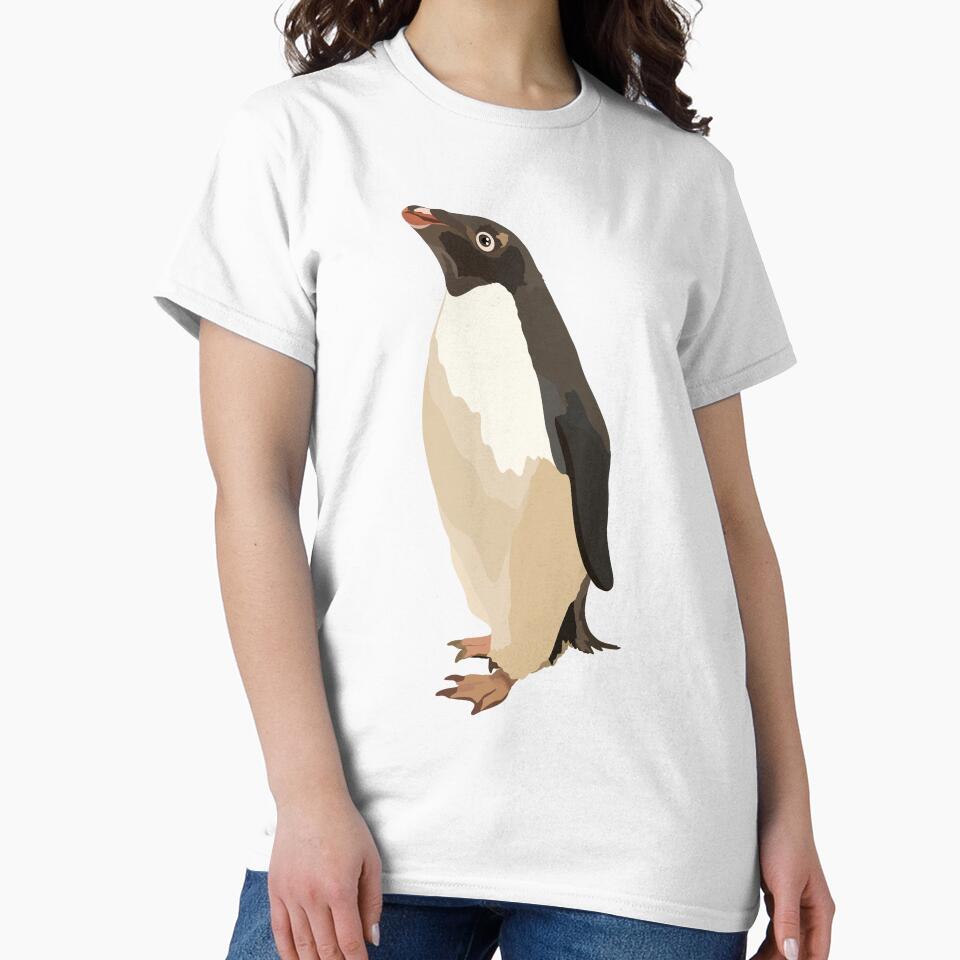 A is for Adelie Penguin,Penguin Illustration – Charming and Playful Antarctic Bird Artwork by PrettylittlepastelUk