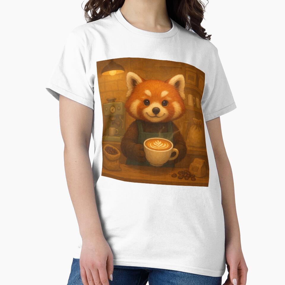 Red Panda Barista by MadeByACJ