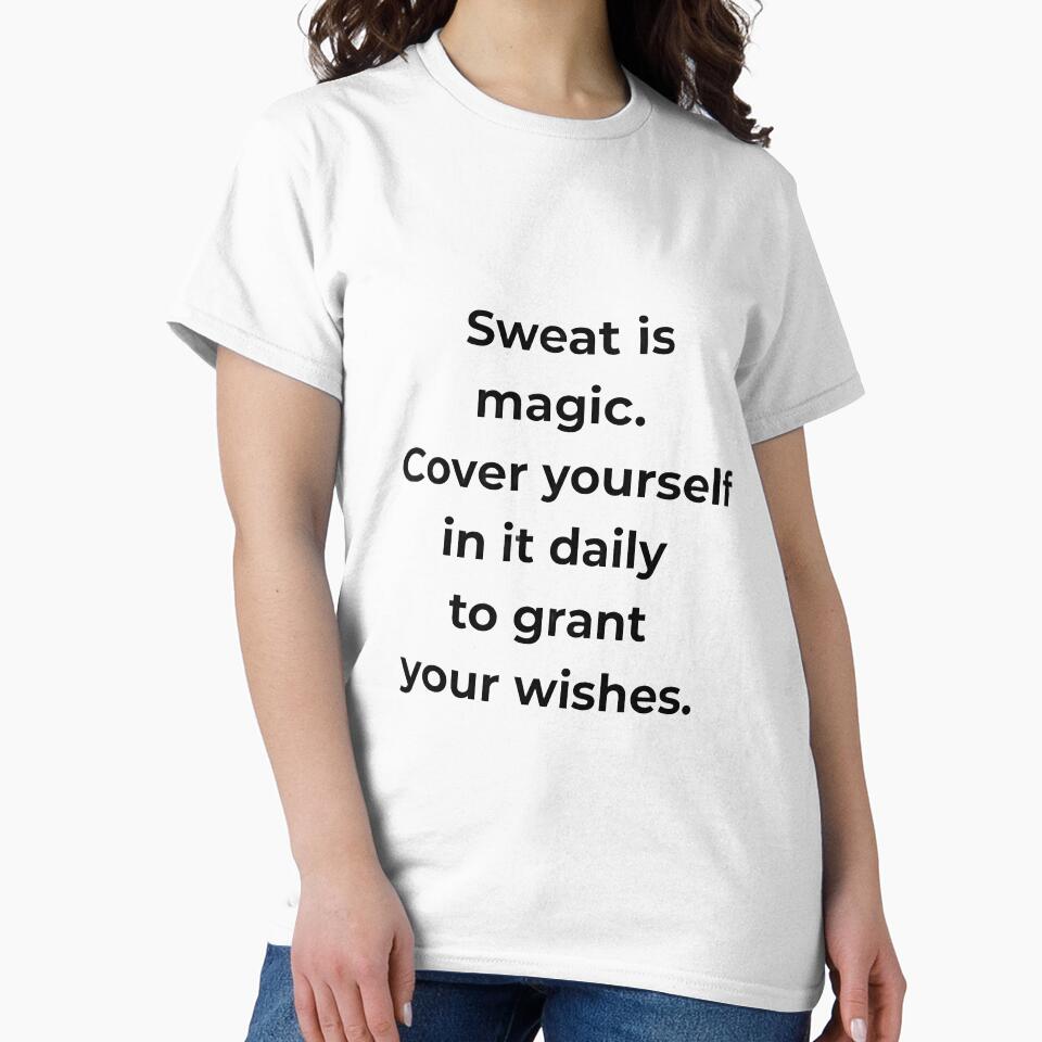 Sweat Is Magic HD Sticker – Daily Gym Motivation New Year Fitness Quote Design | 2026 new year goals & resolution by MillionaireGenZ ⭐⭐⭐⭐⭐ (5.0)