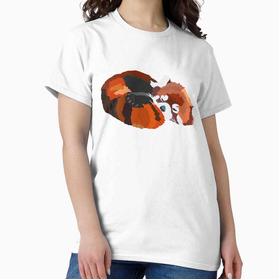 R is for Red Panda,Red Panda Illustration – Adorable and Playful Forest Mammal Artwork by PrettylittlepastelUk