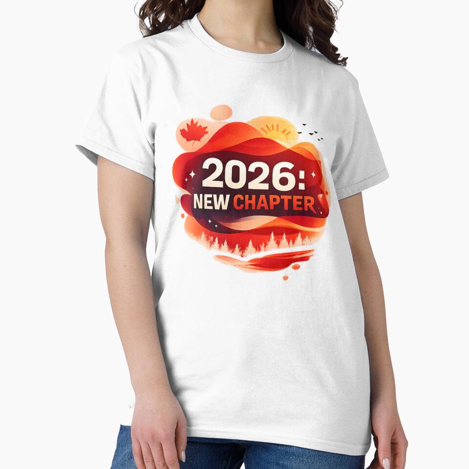 2026 New Chapter – New Year Motivational Design | Inspirational T-shirt Canada by mocci10