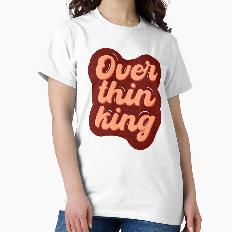 Overthinking typography design for professional overthinker by Matoforma