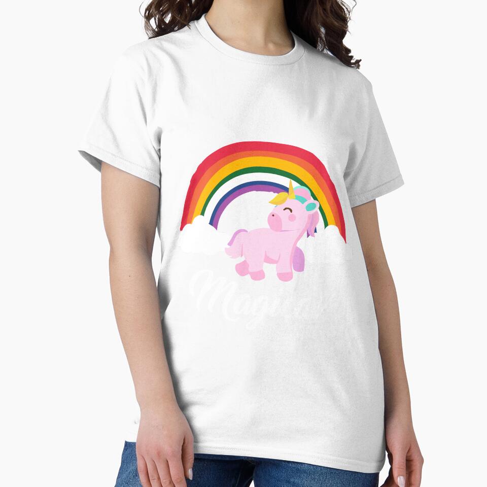 Cute Magical Unicorn T-Shirt by AllStarMerch