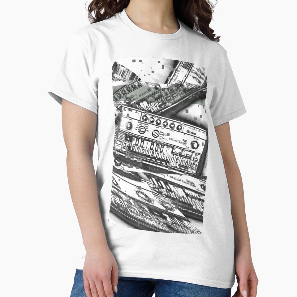 Acid House TB-303 Glitch Art – Techno Synth Design by MELLOWMONDAY_