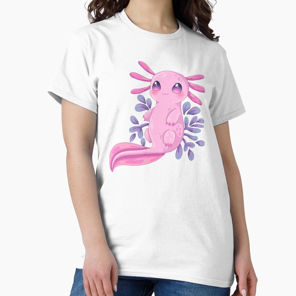 Pink Axolotl by Art_with_Honesty