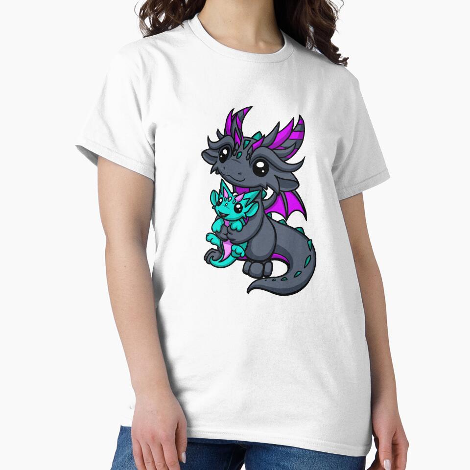 Mama Dragon Holding Baby by Dragons and Beasties