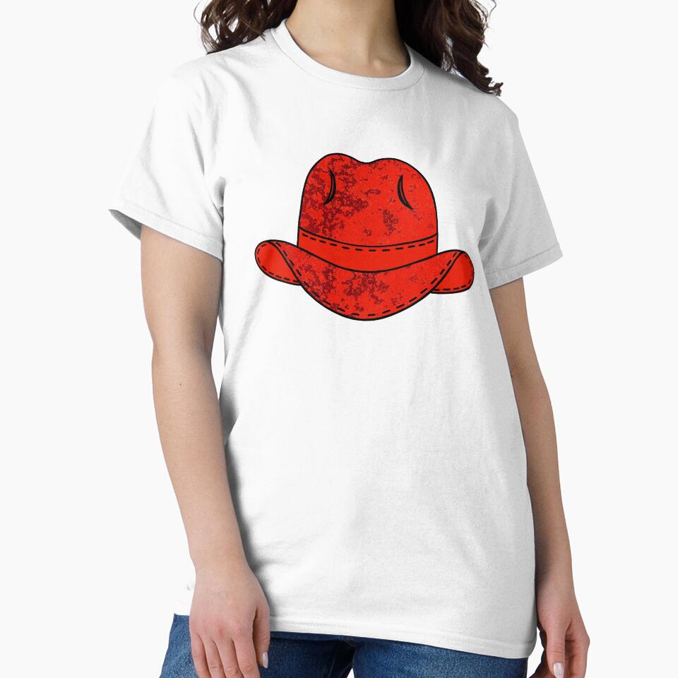 Red Cowboy Hat by Sartoris Art