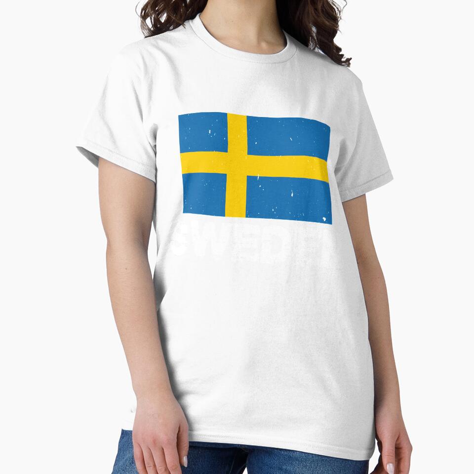 Sweden Flag T-Shirt for Men and Women by AllStarMerch