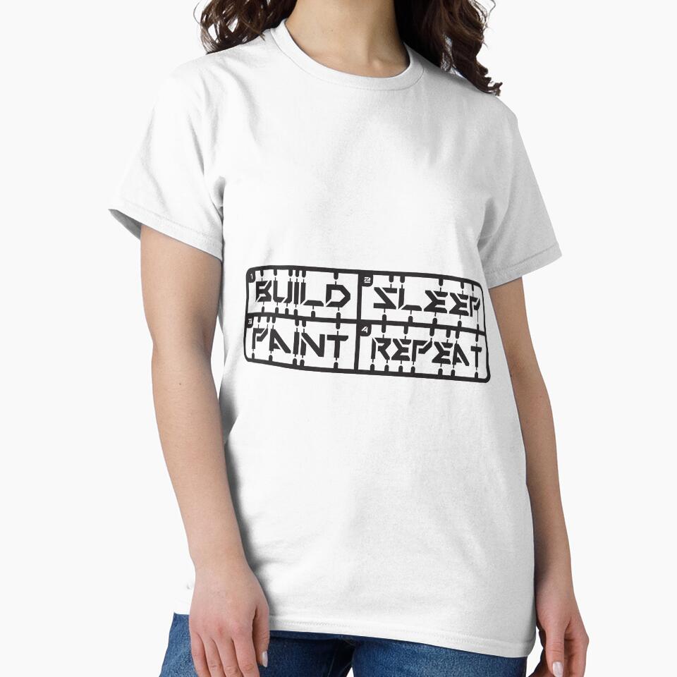 Copy of "BUILD, SLEEP, PAINT, REPEAT" Gunpla Modeling Shirt by OffTheLeash