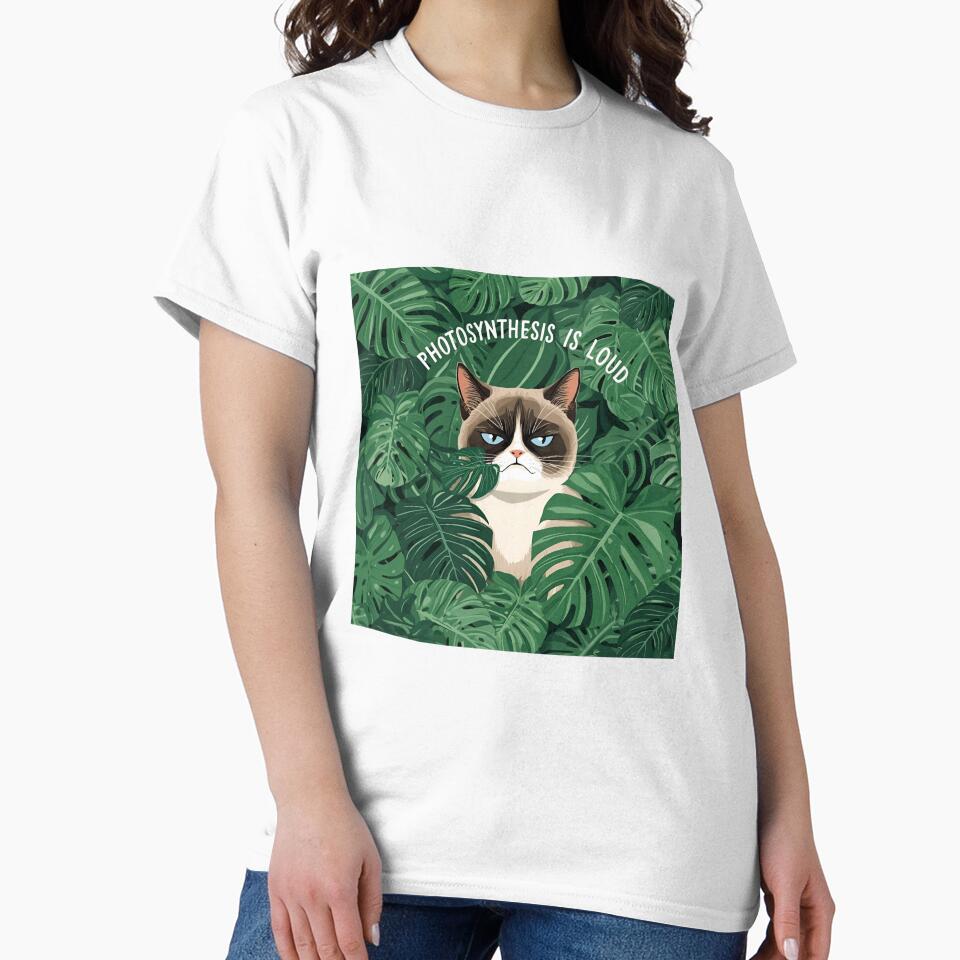 Photosynthesis Is Loud - Sensory Overload Grumpy Cat & Plants by The Grumpy Pet Club