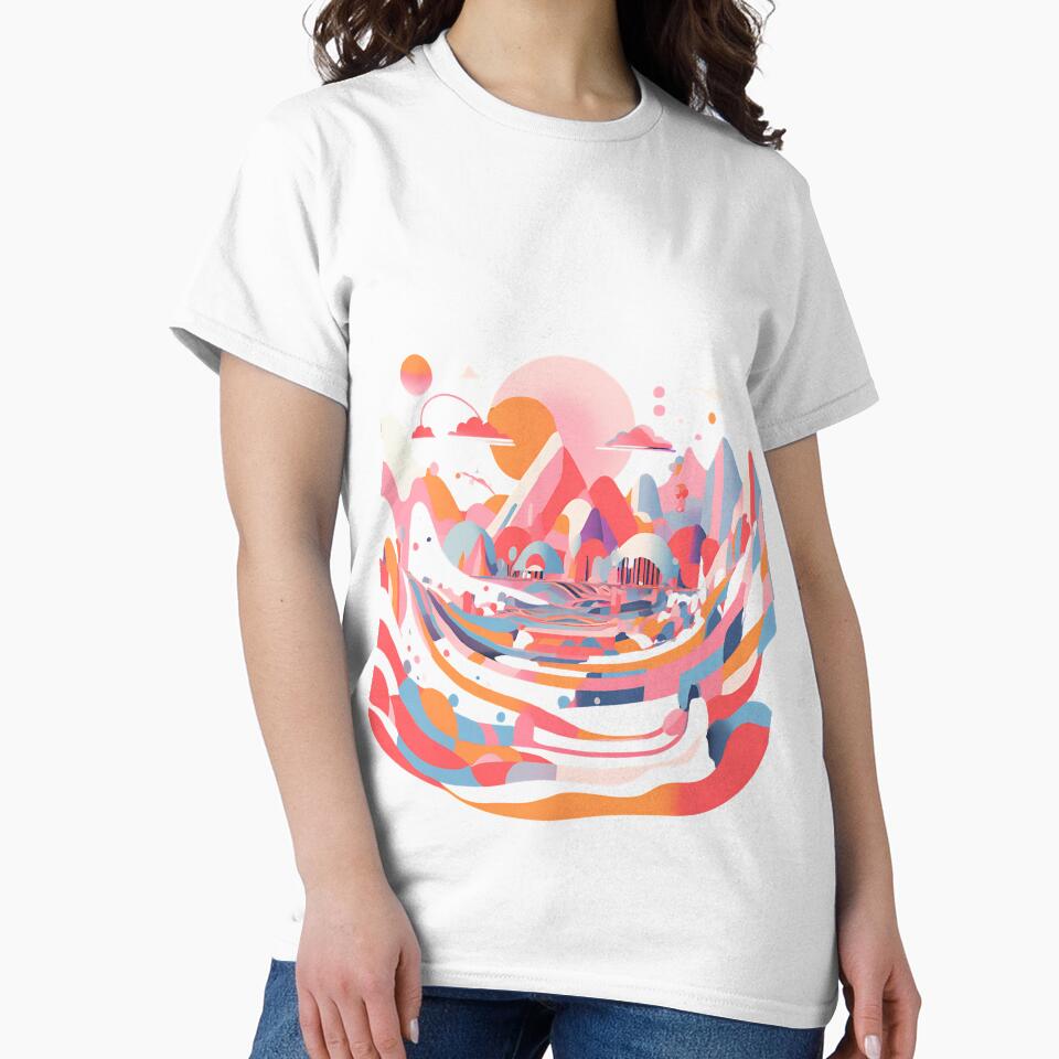 Surreal Alien Planet – Dreamy Fantasy Landscape with Floating Orb (v2) by Yuli Club