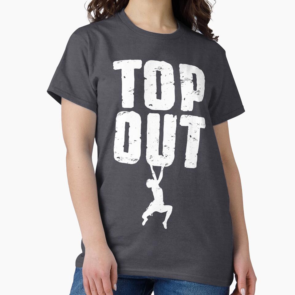 Top Out Rock Climbing Bouldering Funny Climber Boy by GrandeDuc