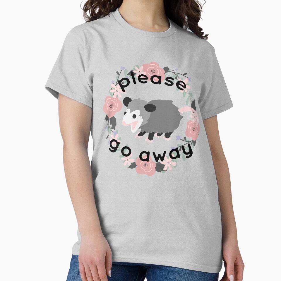 introvert opossum says please go away by Lindsey Sheets