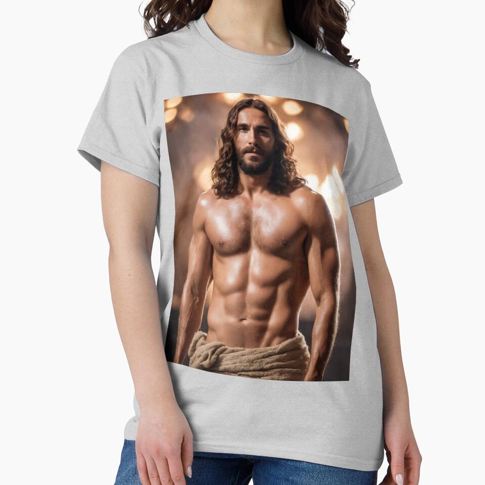 Sexy Shirtless Jesus by Bunmigraphics