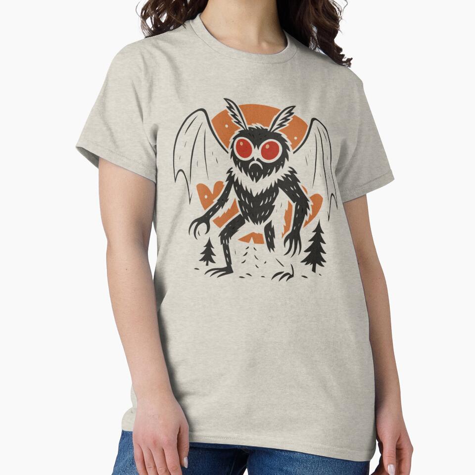 Mothman Art Cryptids by Planetporridge