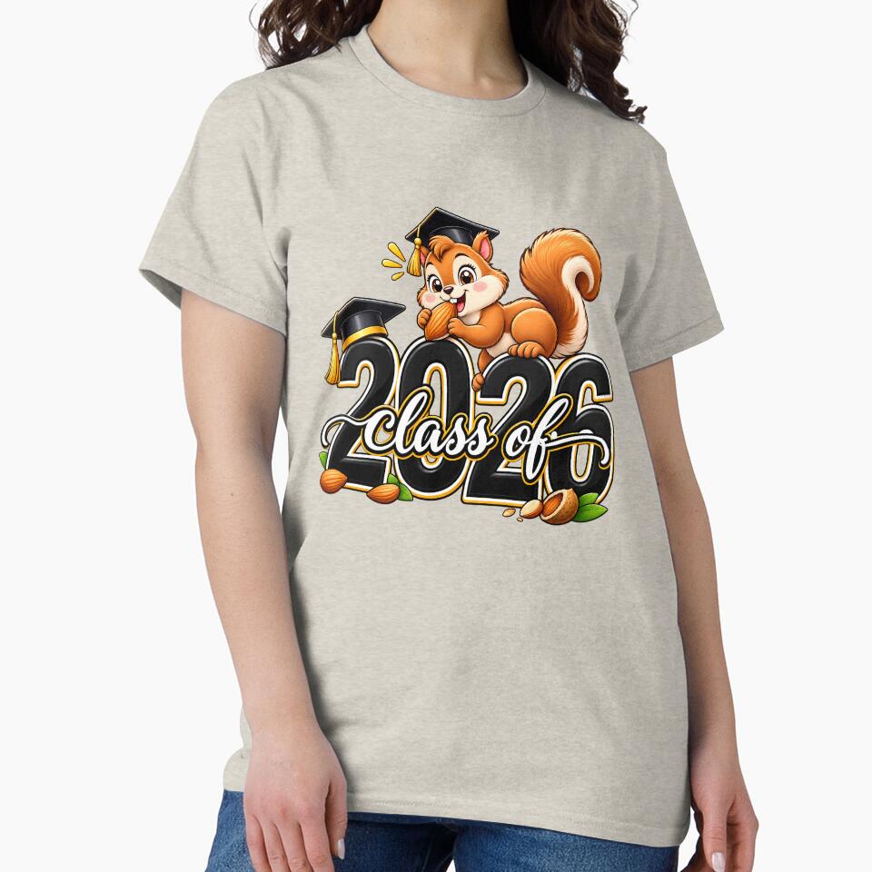 Class of 2026 Graduation Squirrel – Cute Senior 2026 Gift by HoMya